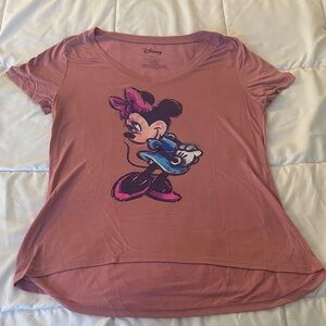 Disney Women's Minnie Mouse Tee - Mauve